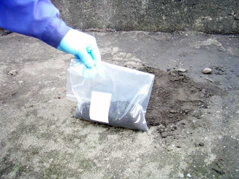 特定有害物質除去に伴う周辺土壌検査